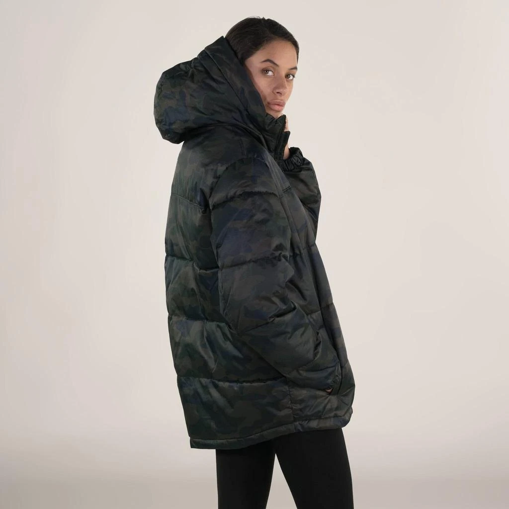 商品Members Only|Women's Twill Block Puffer Oversized Jacket,价格¥252,第5张图片详细描述