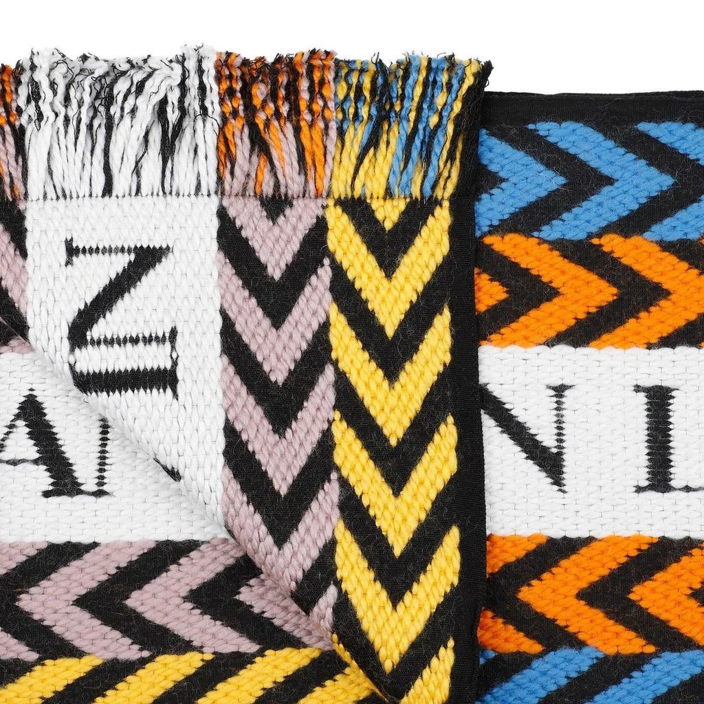 商品Lanvin|Lanvin Logo Intarsia Fringed Scarf,价格¥2242,第3张图片详细描述