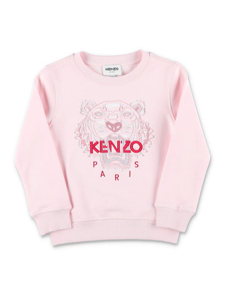 Kenzo Kids Logo Embroidered Crewneck Sweatshirt商品第1张图片规格展示