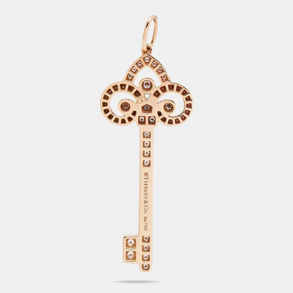 商品[二手商品] Tiffany & Co.|Tiffany & Co. Fleur de Lis Key Diamond 18k Rose Gold Pendant,价格¥22771,第2张图片详细描述