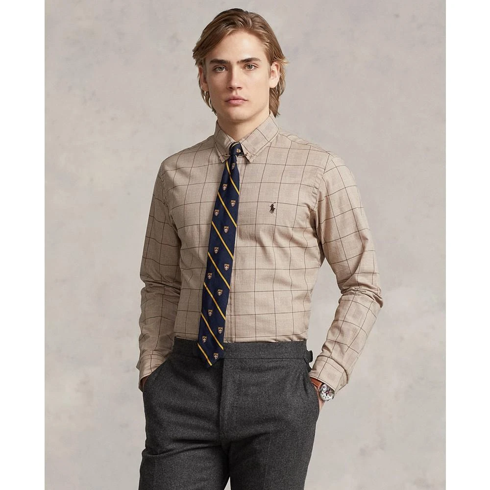 商品Ralph Lauren|Men's Cotton Classic-Fit Checked Twill Shirt,价格¥379,第1张图片