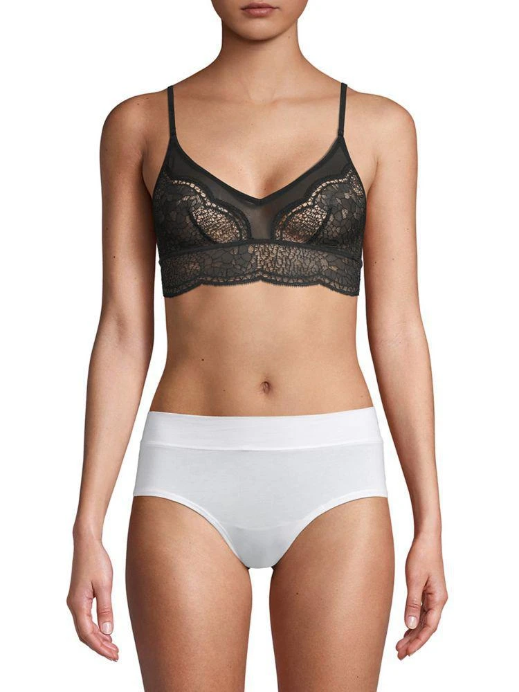 商品Calvin Klein|Scallop-Trimmed Lace Bralette,价格¥198,第2张图片详细描述