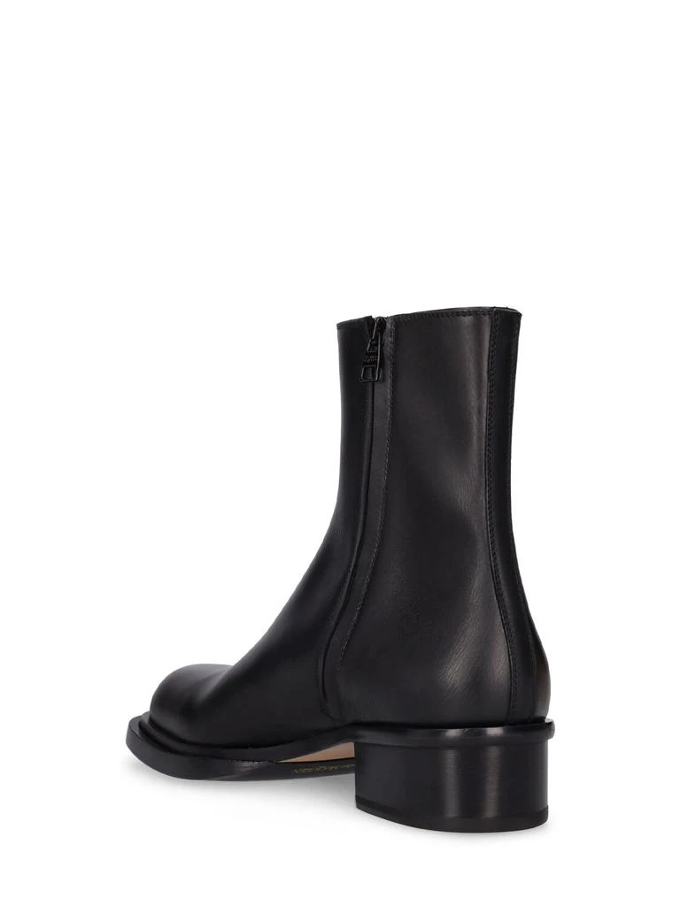 商品Alexander McQueen|Cuban Stack Leather Boots,价格¥11391,第3张图片详细描述