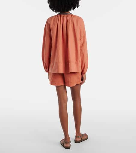 商品Brunello Cucinelli|Monili亚麻与棉质上衣,价格¥17164,第3张图片详细描述