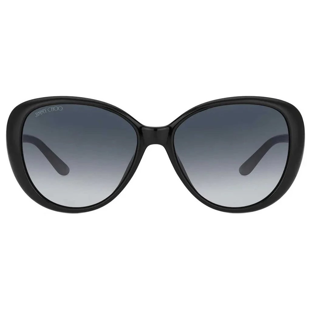 商品Jimmy Choo|Jimmy Choo Women's Sunglasses - Black Frame Grey Shaded Lenses | AMIRA/G/S 0807 9O,价格¥623,第2张图片详细描述