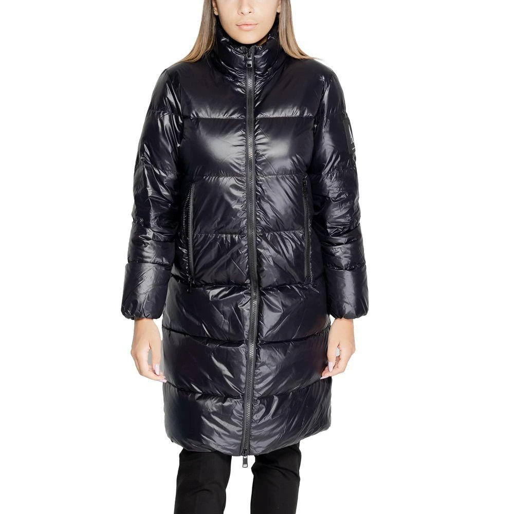 商品Armani Exchange|Armani Exchange Black Polyamide Jackets & Coat,价格¥3351,第3张图片详细描述