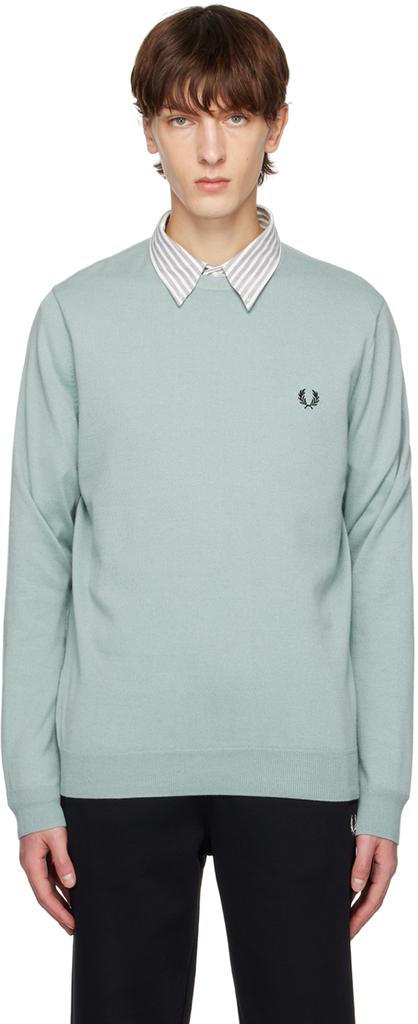 Blue Classic Crewneck Sweater商品第1张图片规格展示