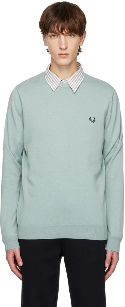 商品Fred Perry|Blue Classic Crewneck Sweater,价格¥432,第1张图片