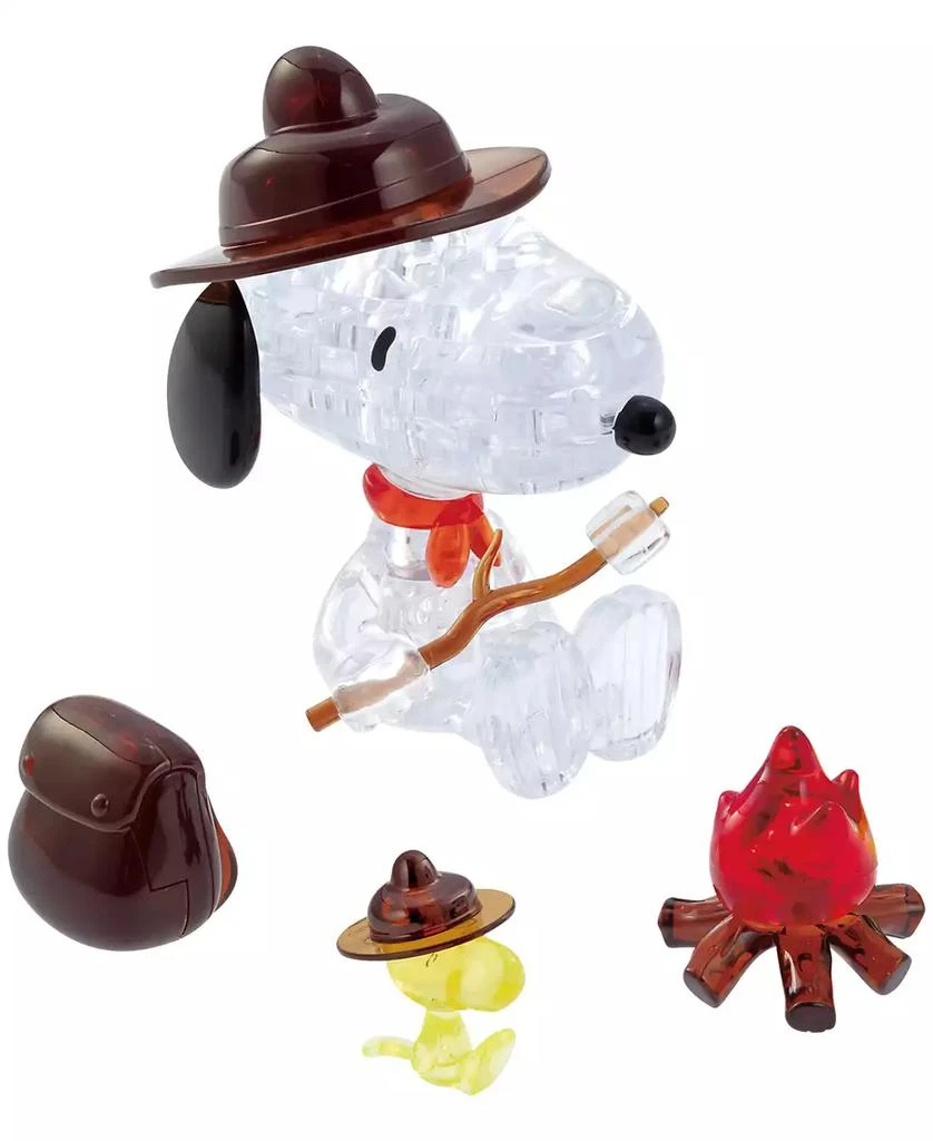 商品University Games|Bepuzzled 3D Crystal Puzzle Peanuts Snoopy Campfire, 43 Pieces,价格¥127,第1张图片