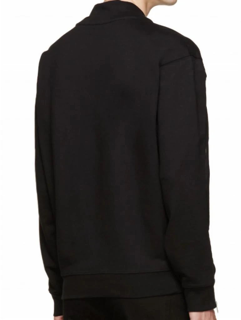 商品Alexander McQueen|Men Single Zip Sweatshirt In Black,价格¥1704,第5张图片详细描述