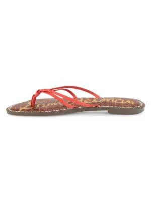 商品Sam Edelman|Gerianne Leather Flip Flops,价格¥136,第4张图片详细描述