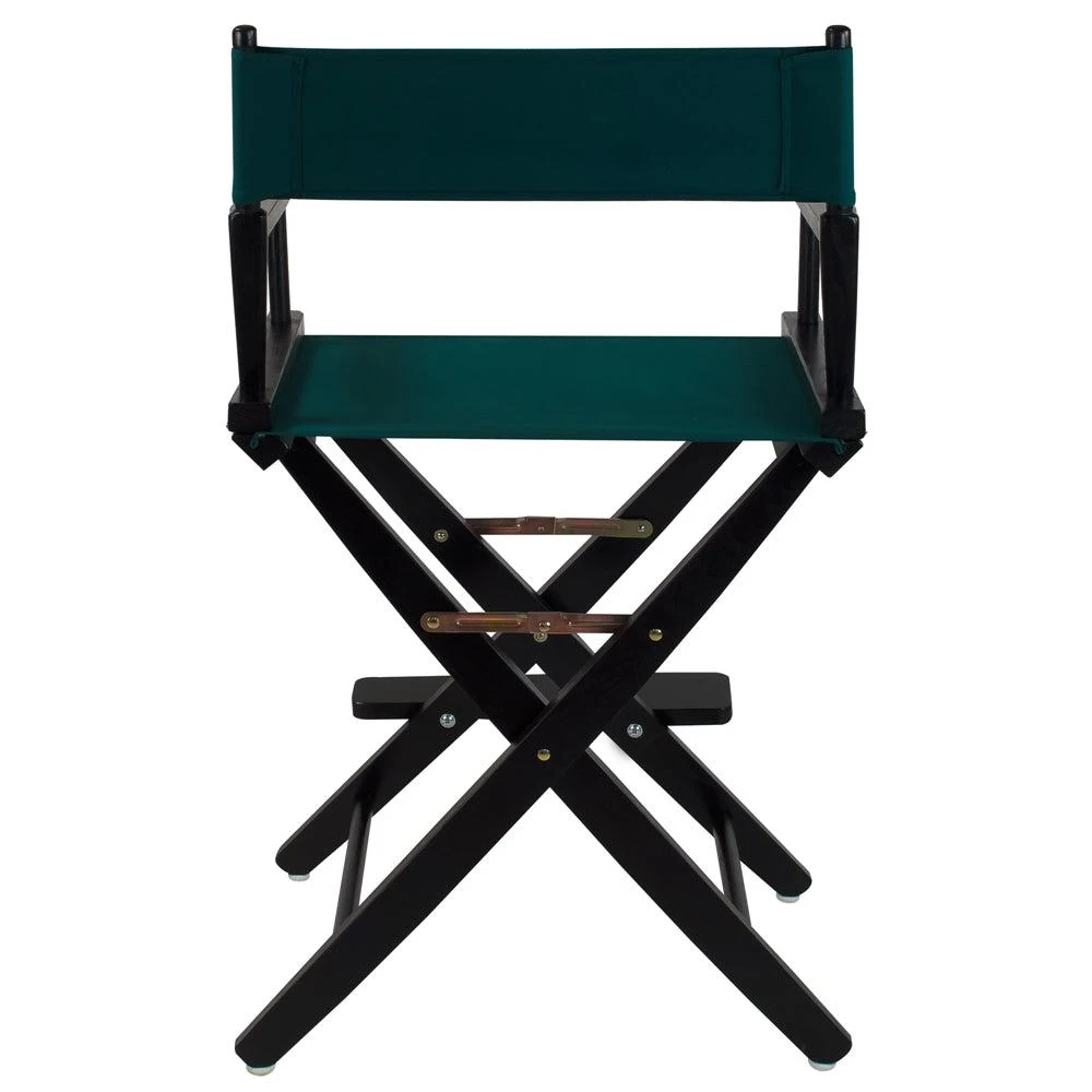 商品American Trails|Extra-Wide Premium 24"  Directors Chair Black Frame W/Hunter Green Color Cover,价格¥1071,第3张图片详细描述