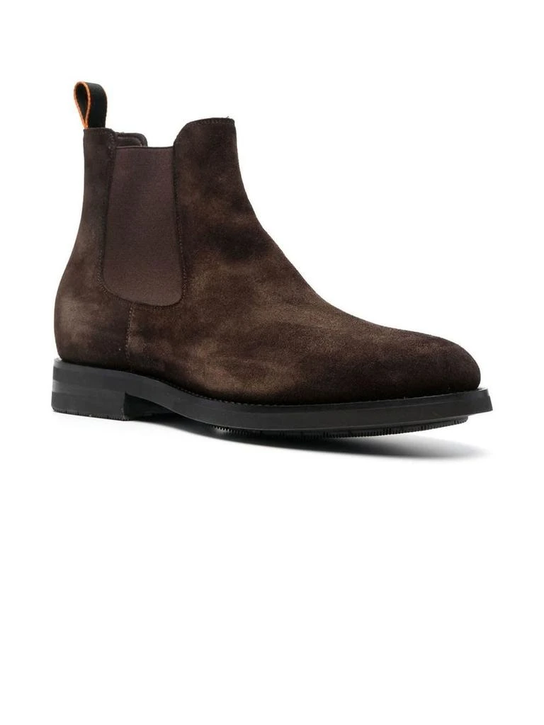 商品Santoni|Brown Suede Chelsea Boots,价格¥6368,第2张图片详细描述