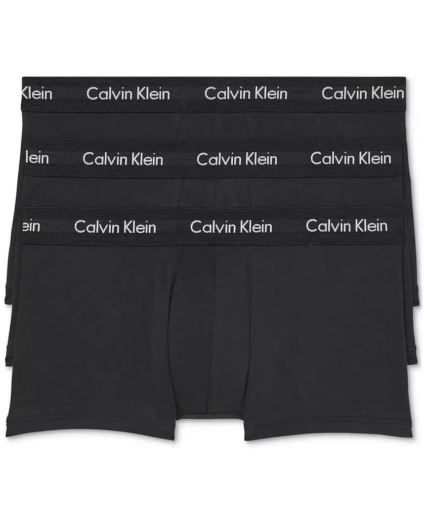 商品Calvin Klein|Men's 3-Pack Cotton Stretch Low-Rise Trunk Underwear,价格¥363,第1张图片