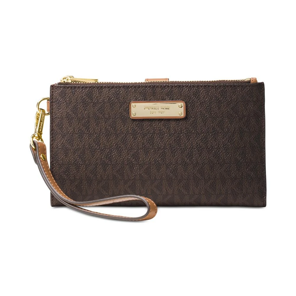 商品Michael Kors|Signature Adele Double Zip Phone Wristlet,价格¥948,第1张图片