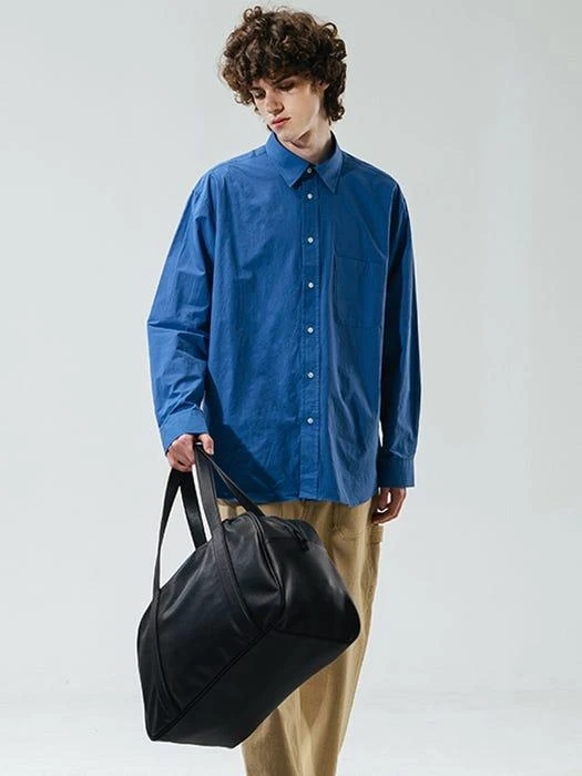 商品KINDS|CATION STANDARD PAPER SHIRT VER2 SAX,价格¥709,第2张图片详细描述