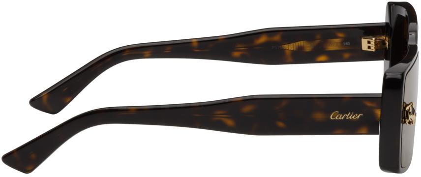 Tortoiseshell Rectangular Sunglasses商品第2张图片规格展示