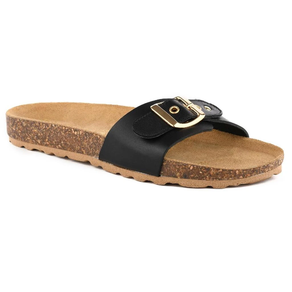 商品Seychelles|Seychelles Womens Speechless Leather Summer Slide Sandals,价格¥85,第1张图片