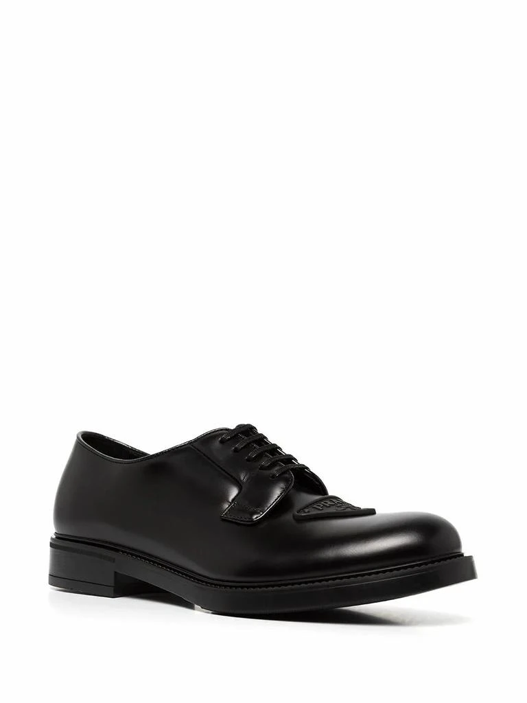 商品Prada|Prada Men's  Black Leather Lace Up Shoes,价格¥6632,第2张图片详细描述