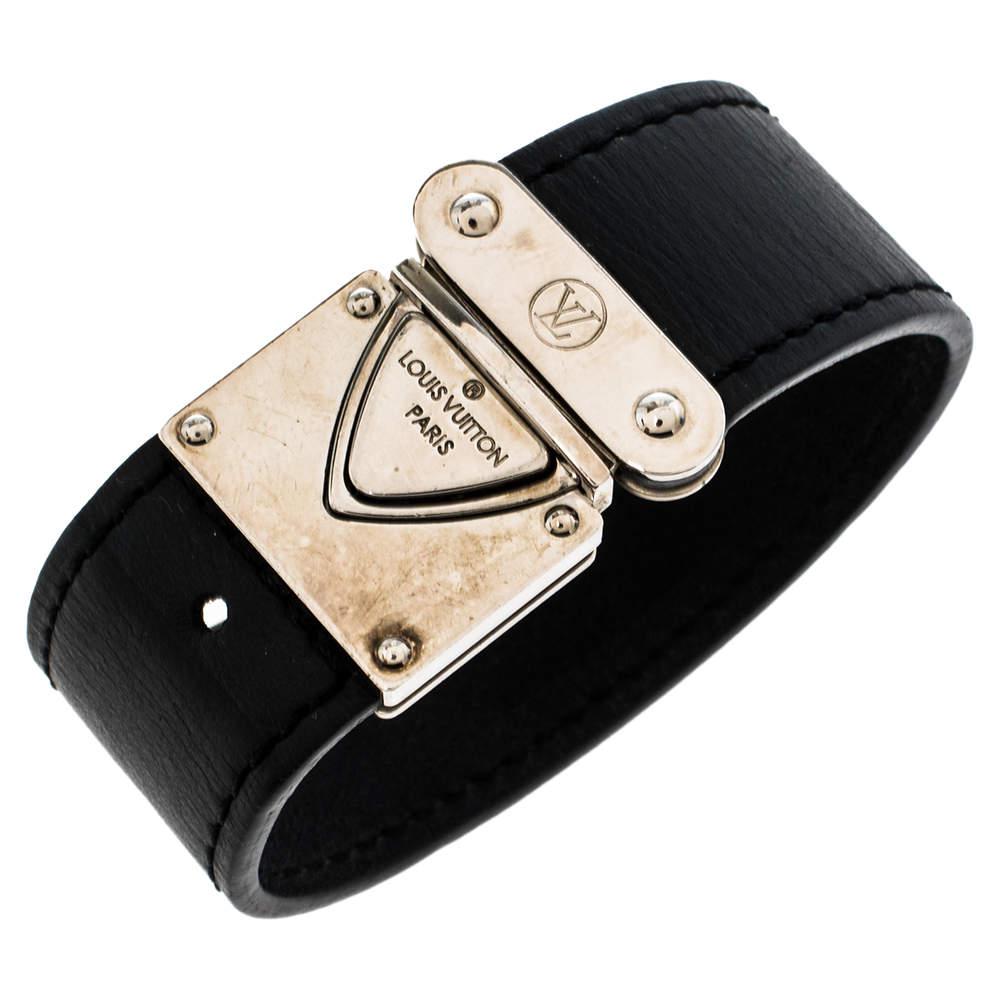 Louis Vuitton Nomade Koala Black Leather Bracelet S商品第2张图片规格展示