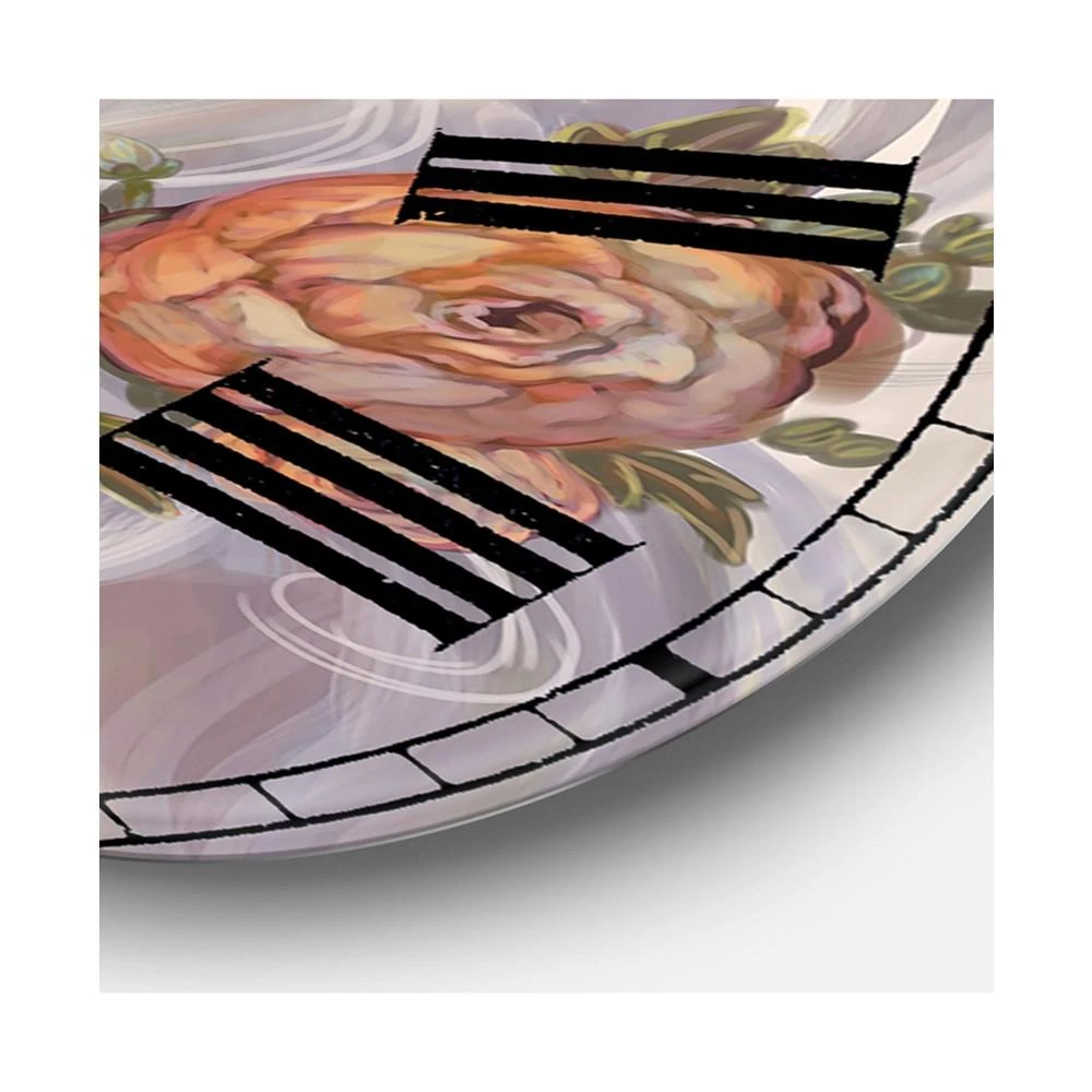 商品Designart|Fantasy Girl with White Hair and Orange Flowers Oversized Cottage Wall Clock - 36" x 28" x 1",价格¥1489,第3张图片详细描述