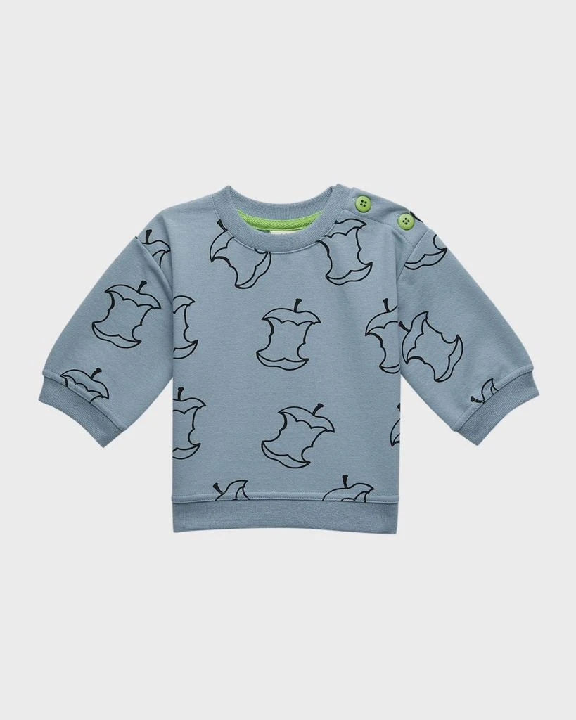 商品Mon Coeur|Kid's Apples-Print Summer Sweatshirt, Size 3M-24M,价格¥125,第1张图片