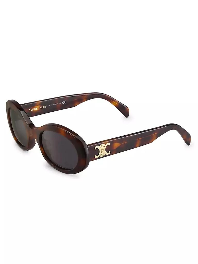 商品Celine|Triomphe 52MM Oval Sunglasses,价格¥3750,第2张图片详细描述