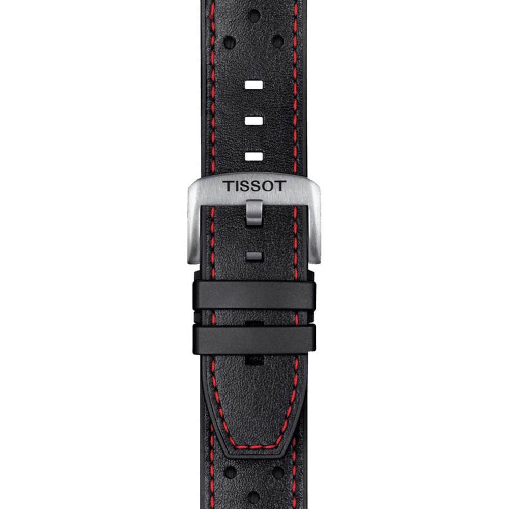 Men's Swiss Chronograph T-Race MotoGP 2020 Black Rubber Strap Watch 48mm - Limited Edition商品第6张图片规格展示