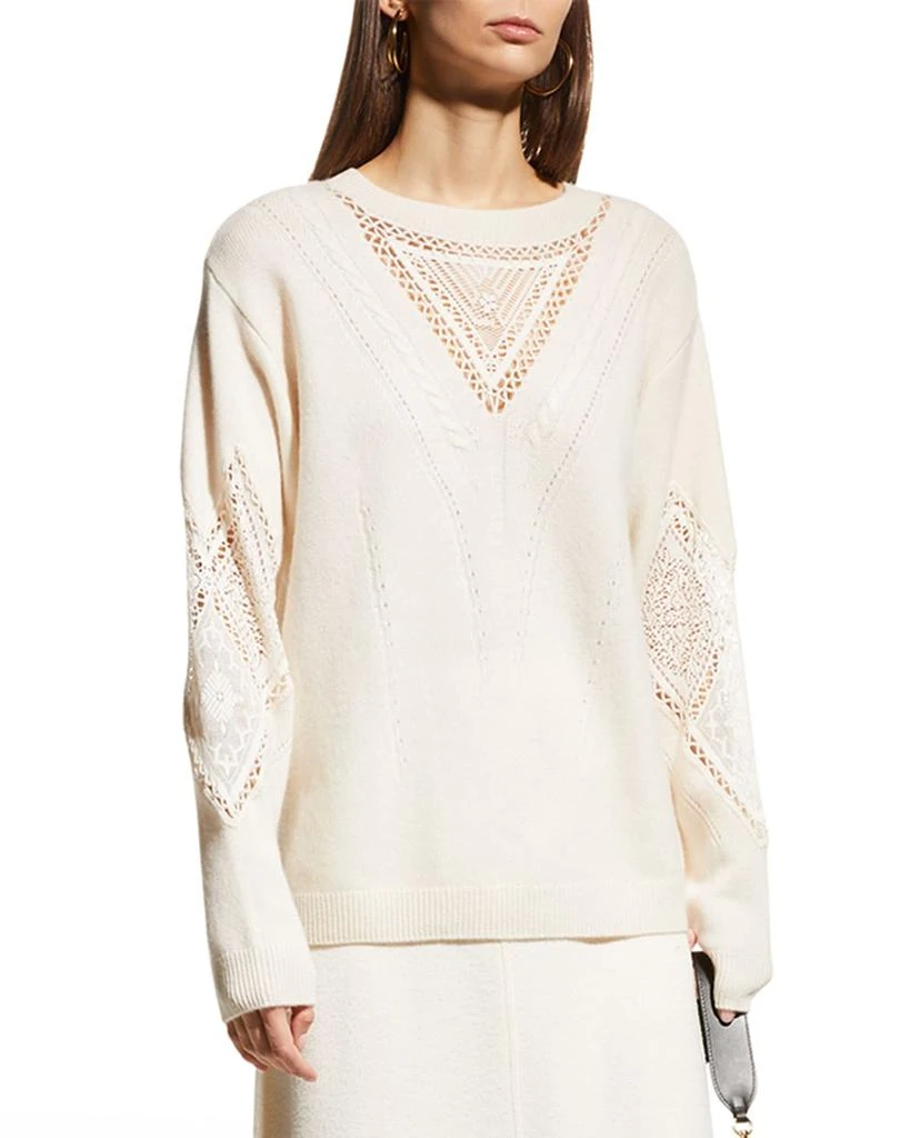 商品Kobi Halperin|Tabitha Wool-Cashmere Pointelle Sweater,价格¥3104,第1张图片