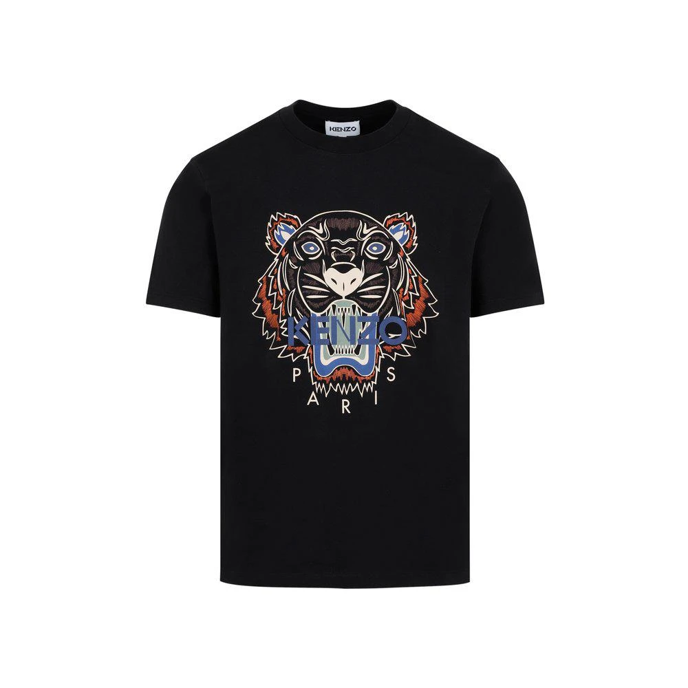 商品Kenzo|Kenzo Tiger Motif Logo Print Crewneck T-Shirt,价格¥682,第1张图片