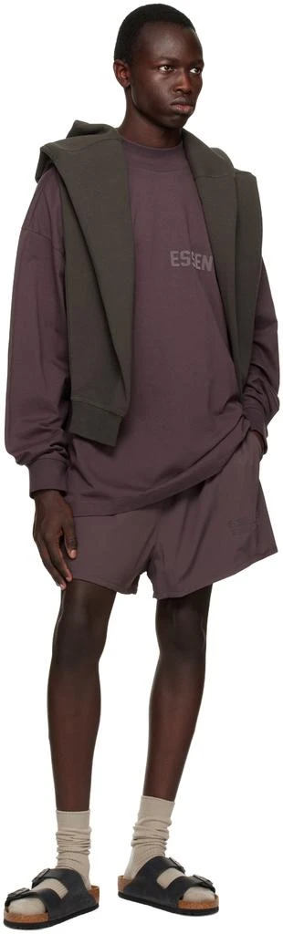 商品Essentials|2023春季新款 紫色圆领长袖 T 恤 男女同款,价格¥421,第4张图片详细描述