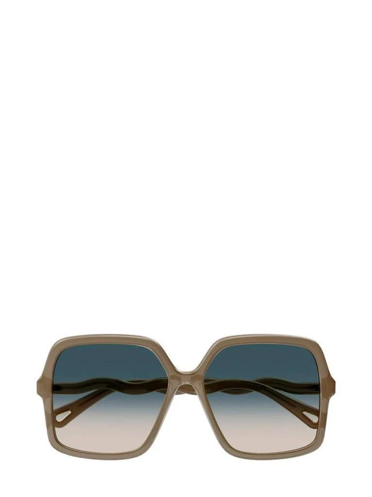 商品Chloé|Chloé Eyewear Rectangular Frame Sunglasses,价格¥1741,第1张图片