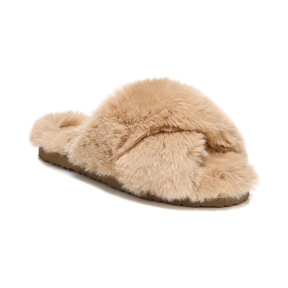 商品Sam Edelman|Women's Jeane Fluffy Crisscross Slippers,价格¥152-¥261,第1张图片