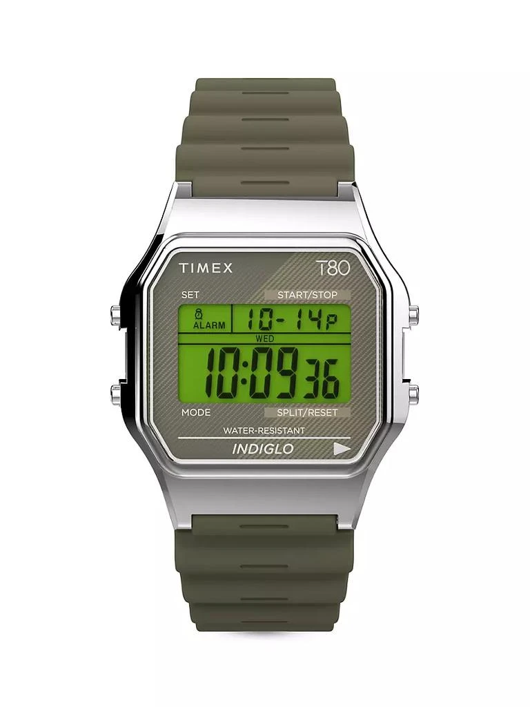 商品Timex|T80 Brass & Resin Digital Watch,价格¥487,第1张图片