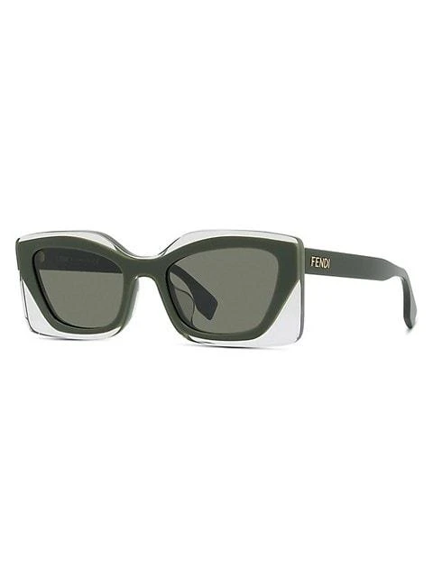 商品Fendi|Fendi Feel 52MM Rectangular Sunglasses,价格¥2901,第2张图片详细描述