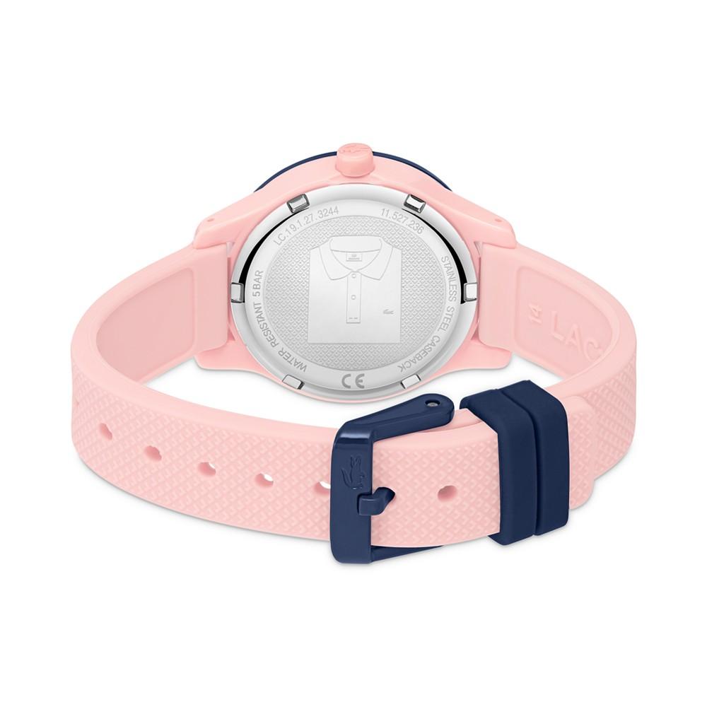 Kids' Lacoste 12.12 Pink Silicone Strap Watch 32mm商品第3张图片规格展示