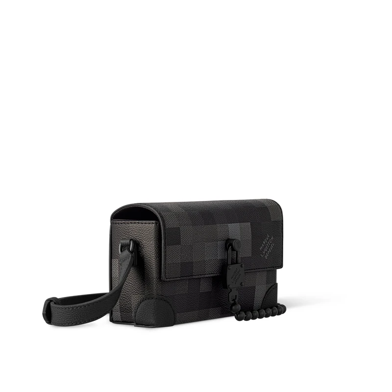 商品Louis Vuitton|LV/路易威登 男士黑色帆布单肩包,价格¥15615,第4张图片详细描述