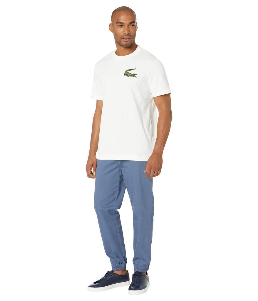 商品Lacoste|Short Sleeve Bold Graphic Croc On Left Chest T-Shirt,价格¥386-¥552,第6张图片详细描述