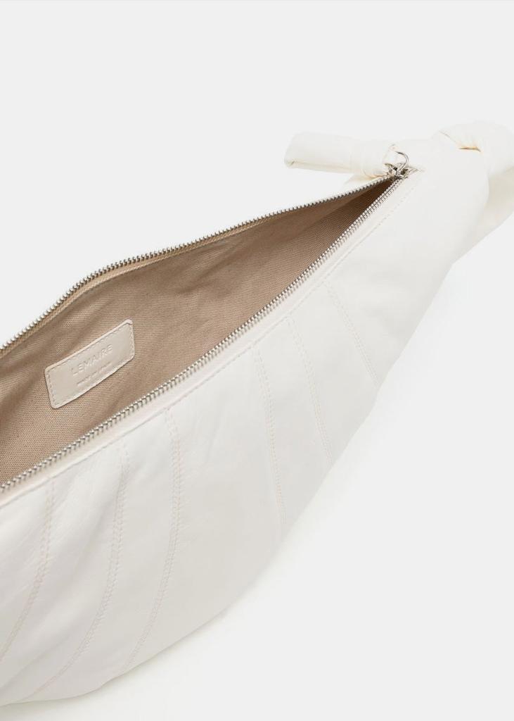 Lemaire White Nappa Medium Croissant Bag商品第6张图片规格展示