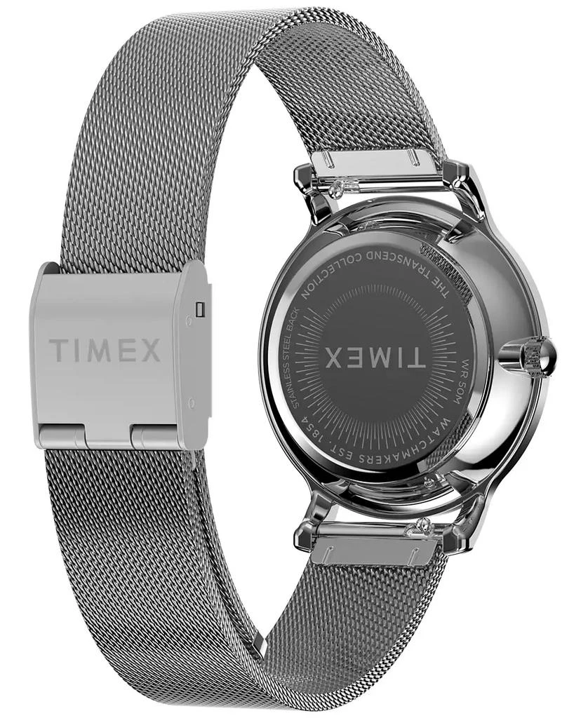 商品Timex|Women's Analog Silver-Tone Stainless Steel Watch, 31mm,价格¥887,第3张图片详细描述