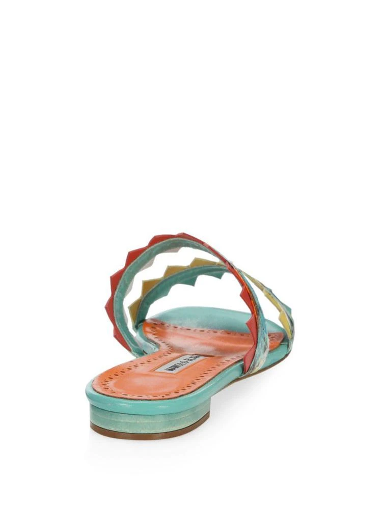 商品Manolo Blahnik|Scalloped-Trim 凉鞋,价格¥2769,第2张图片详细描述