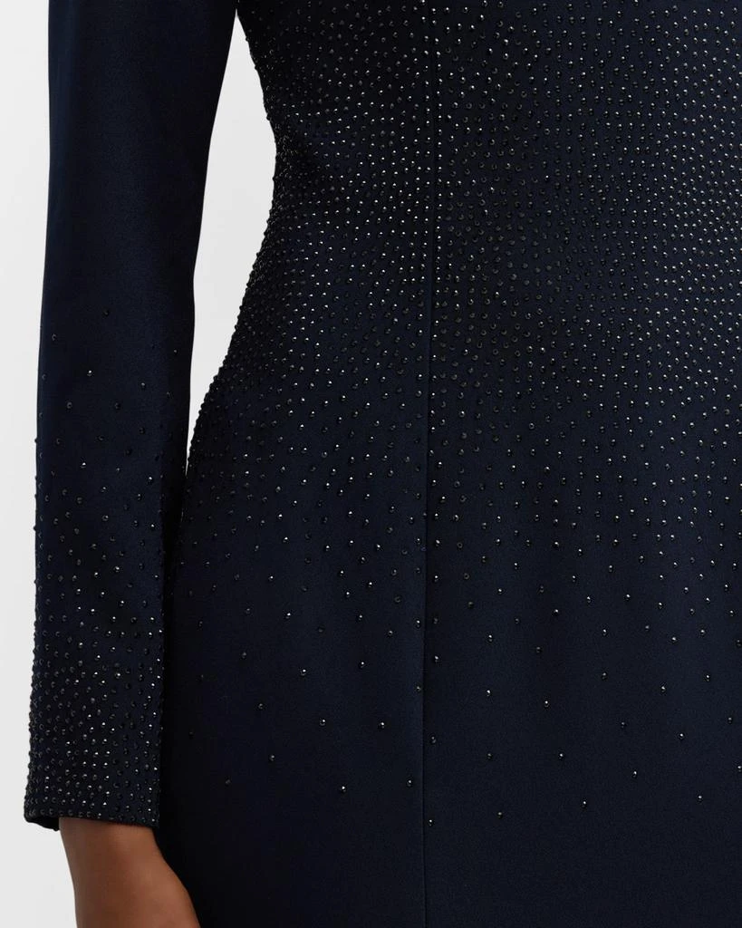 商品Teri Jon|A-Line Rhinestone-Embellished Crepe Gown,价格¥3158,第5张图片详细描述