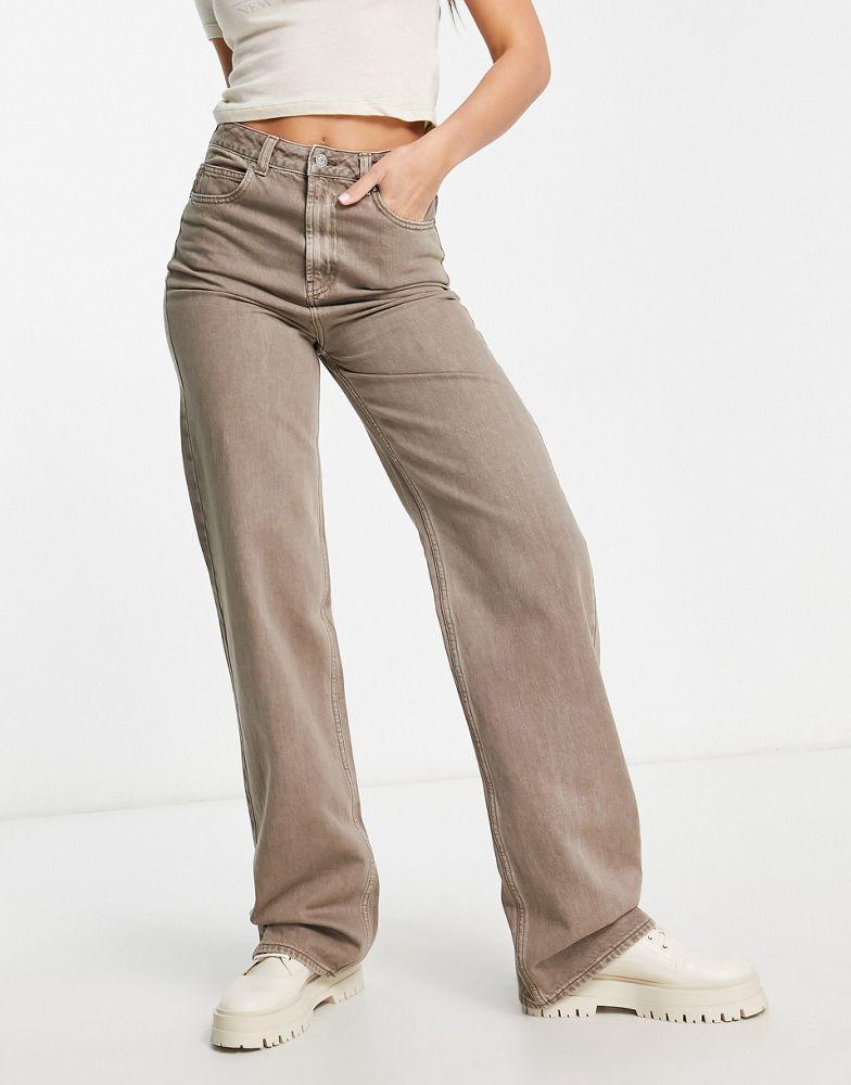商品ASOS|ASOS DESIGN Tall dad jeans in washed brown,价格¥251,第6张图片详细描述