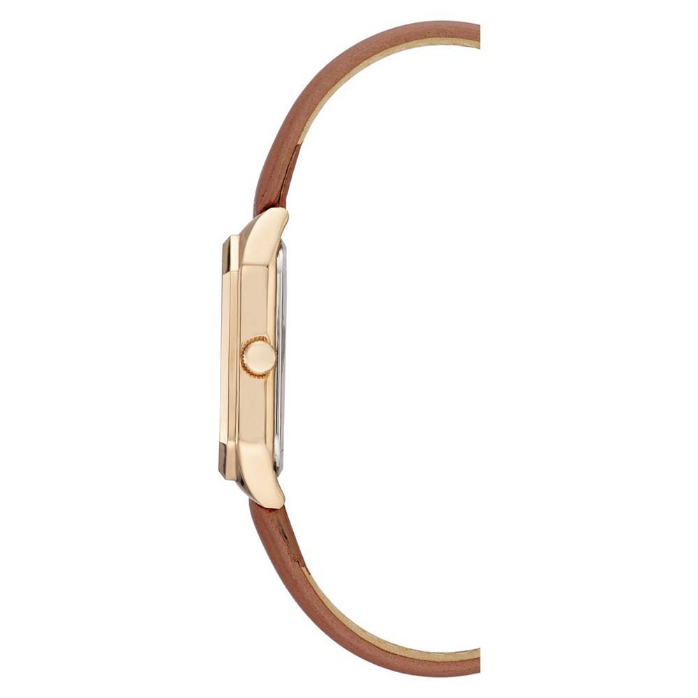 商品Anne Klein|Women's Brown Leather Strap Watch,价格¥286,第4张图片详细描述