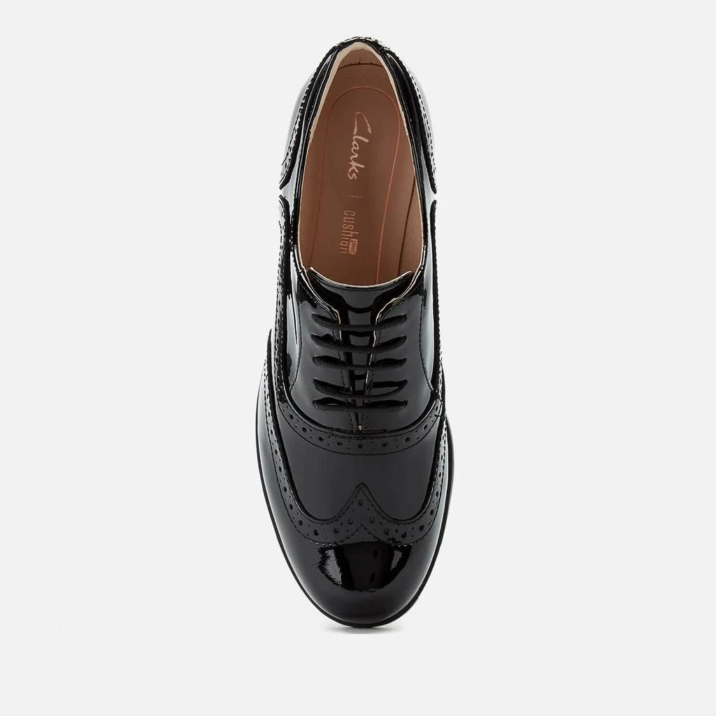 商品Clarks|Clarks Women's Hamble Patent Brogues - Black,价格¥382,第3张图片详细描述