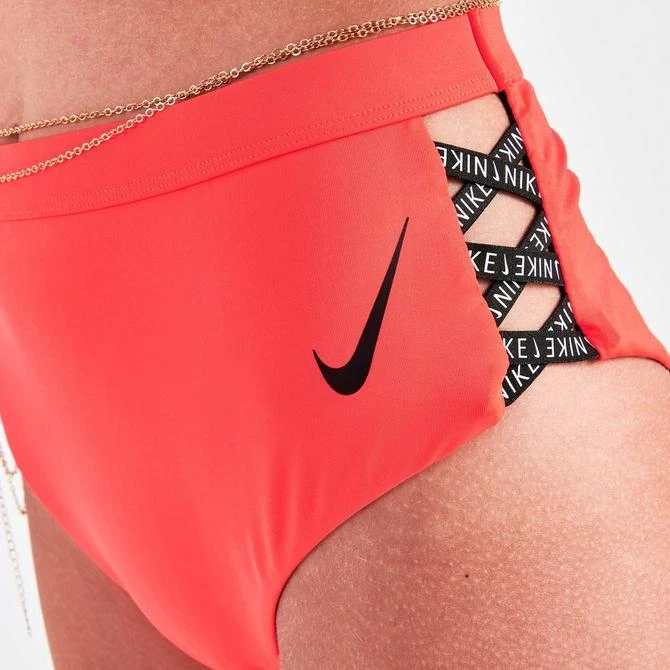 Women's Nike Sneakerkini High-Waisted Cheeky Bikini Bottoms 商品