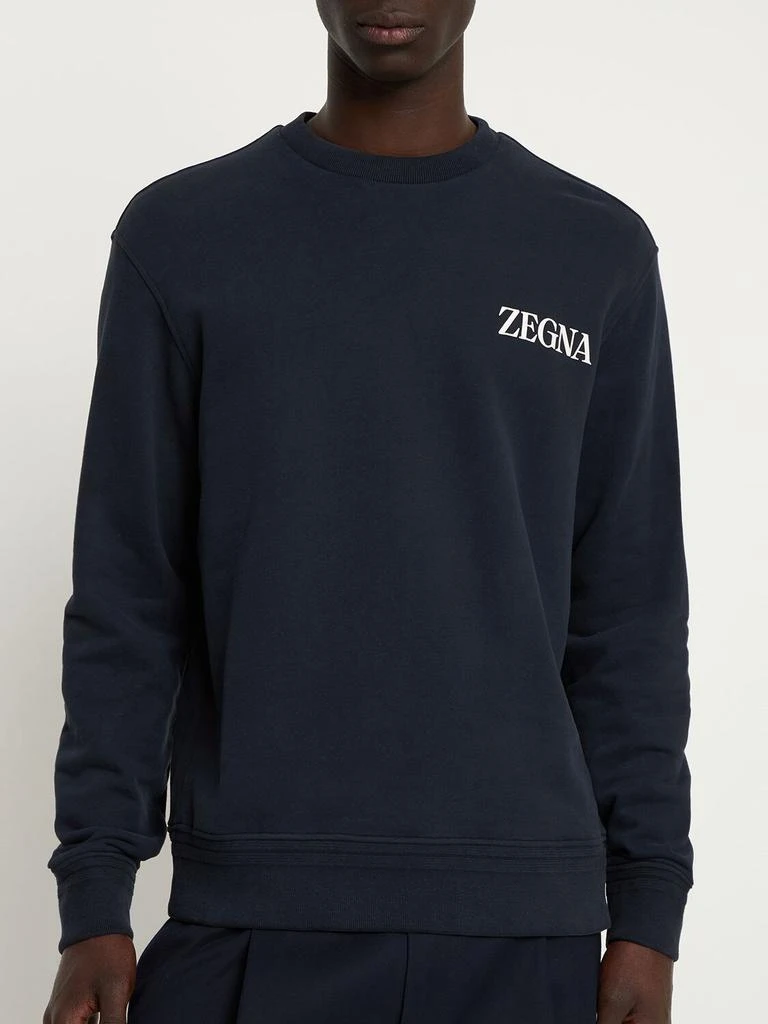 商品Zegna|Cotton Crewneck Sweatshirt,价格¥4797,第2张图片详细描述