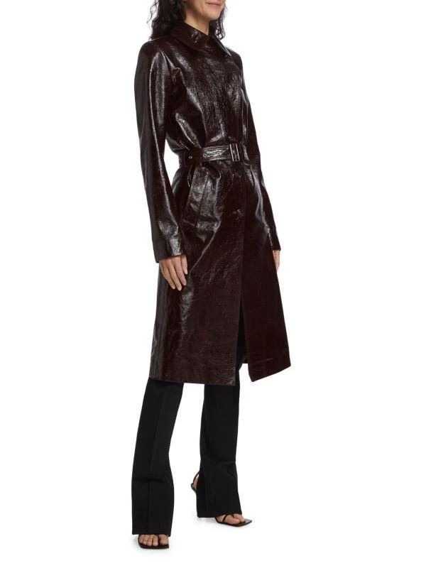 商品Helmut Lang|Patent Leather Trench Coat,价格¥5065,第3张图片详细描述