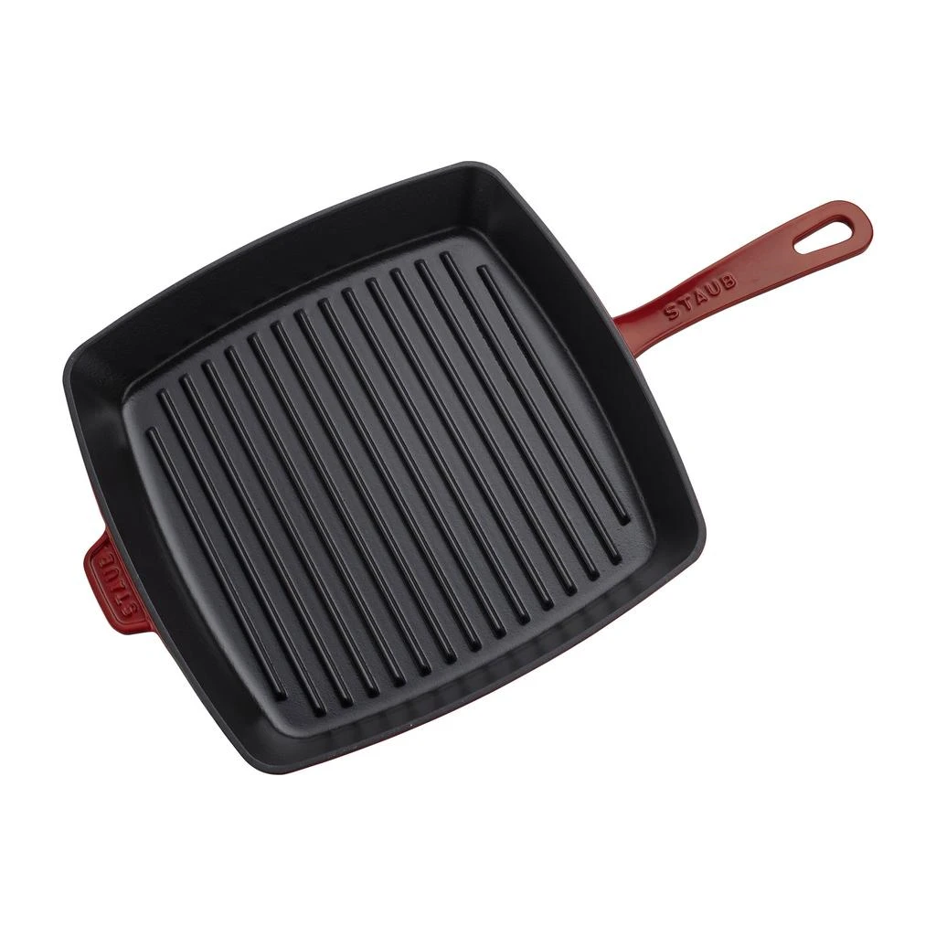 商品Staub|Cast Iron 12-inch Square Grill Pan,价格¥1189,第2张图片详细描述