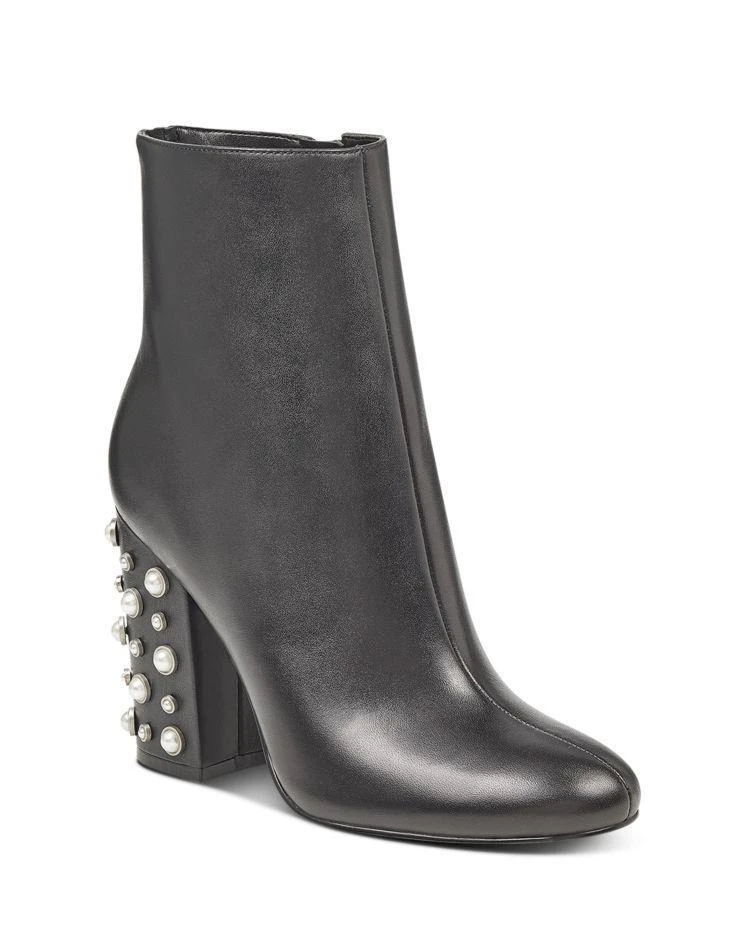 商品Ivanka Trump|Telora Embellished High Block Heel Booties ,价格¥631,第1张图片